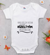 Resim Bitmeyen Kartuş Bk Kids Rizeliyim Tasarımlı Beyaz Bebek Body Zıbın-1 