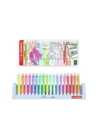 Resim Stabilo Swing Cool Fosforlu Pastel Kalem 18'li Masa Seti E0275/18 