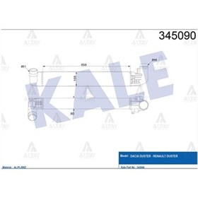 Resim Turbo Radyatörü Intercooler Duster 12 / 1.5 Dcı Brazıng 8200880552 