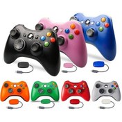 Resim Qyouth Xbox Siyah Oyun Kablosuz İçin Denetleyicisi 360 2.4g Kw 