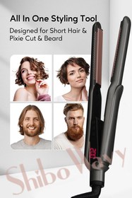 Resim Shibowavy Ince Başlıklı Saç Düzleştiricisi ( Kısa Saçlı Kadınlar Ve Erkekler Için Özel Tasarım ) 
