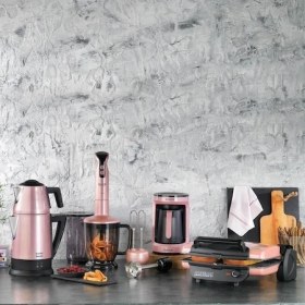 Resim Schafer Kea Rose Gold Elektro Mega Ev Aletleri 4'lü Mutfak Seti 