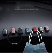 Resim Sones Elmas Çivili Araba Kancası Araba Aksesuarları Kanca Koltuk Arkası Araba Küçük Kanca Renkli Elmas 