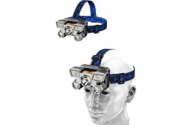 Resim İsmiyle Al Kafa Lambası 800 Lümen 4 Mod Yüksek Işık Flaşörlü Şarjlı LED Lamba 