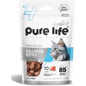 Resim Pure Life Plus Somonlu Lokmalık Kedi Ödül Maması 60 G 