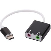 Resim Yaleker Usb-c Dış Ses Kartı, Mikrofon Ve Ses Portu Genişletici, Bilgisayar/ Telefon/ Tablet Uyumlu, Siyah 