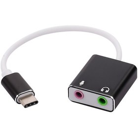 Resim Yaleker Usb-c Dış Ses Kartı, Mikrofon Ve Ses Portu Genişletici, Bilgisayar/ Telefon/ Tablet Uyumlu, Siyah 