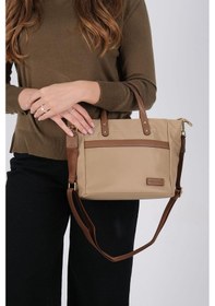 Resim Silver Polo Sp1214 Kadın El Çantası Saten Vizon-camel 