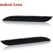 Resim Ijdm 12v Kırmızı Led Araba Arka Tampon Reflektör İşıkları 2015-2017 Ford Smoked Lens Smoked Lens 