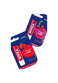 Resim Nivea 24H Çilek - Kiraz Nemlendirici Dudak Balmı 