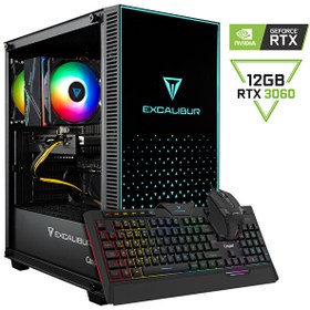 Resim Excalibur E65H.114F-BV60X-0HC Intel Core i5-11400F 16 GB RAM 500 GB NVMe SSD GEN4 12 GB RTX 3060 FreeDOS Oyun Bilgisayarı 