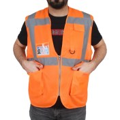 Resim SKM Yelek Cepli Reflektörlü Turuncu Xxl 