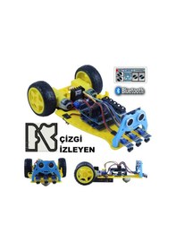 Resim 2wd Multitron Araç Kiti V1çizgi İzleyen Engelden Kaçan Bluetooth Demonte 