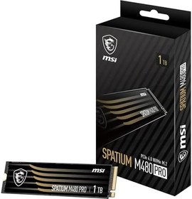 Resim Msi Spatium M480 Pro 1 TB 7400-6000 MB/s PCIe 4.0 NVMe M.2 SSD 