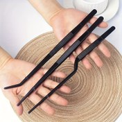 Resim Paslanmaz Çelik Mutfak Maşası 3'lü Set - 29.97 cm Profesyonel Şef Pişirme Maşası, Et, Makarna, Hassas Yiyecekler, Izgara, Pişirme Süslemeleri, Servis için Uygun - Dayanıklı Yiyecek Maşası, Doğru Pişirme Garantisi 