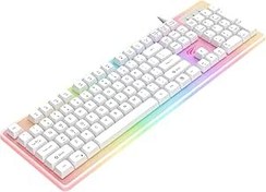 Resim Havit Gamenote KB876L Gaming RGB Işıklı Oyuncu Klavyesi Beyaz 