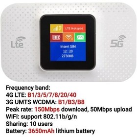 Resim 4g Lte Router 150mbps Portable Wifi Repeater 3650mah Unlocked Pocket Wireless Router B 