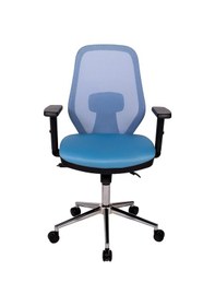 Resim Ofisbazaar Dali Fileli Çalışma Koltuğu Ergonomik Şef Ve Toplantı Koltuğu Açık Mavi Mavi 