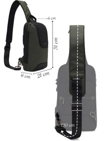 Resim D-Pack Erkek Haki Teknolojik Çapraz Çanta - Yeşil / 00 