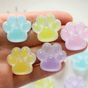 Resim 1 adet/2 adet/3 adet Set - Glitter Etkili Şık Kedi Pati Reçine Heykelleri - Yeniden Kullanılabilir Hayvan Baskılı Dekor Ev, Partiler ve Araba İçleri için - İç ve Dış Mekan Kullanımı, İç Mekan Dekoru | Eğlenceli Tasarım | Dayanıklı Reçine 