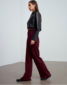 Resim Dilvin 71925 Beli Lastikli Bol Eşofman-bordo Bordo 