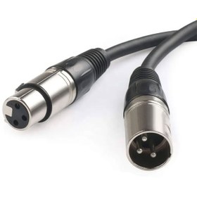Resim BK Teknoloji 3 Pin XLR Dişi-Erkek Mikrofon Mikser Ses Uzatma Kablosu - 5 Metre 