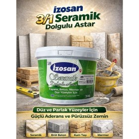 Resim İzosan Dolgu Astarı (3/1) 3 kg 