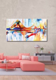 Resim Soyut Nü Büyük Boy El Yapımı Yağlı Boya Tablo 135x85cm 