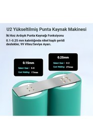 Resim AWithZ U2 | 7500mAh Yüksek Güçlü Pil Punta Kaynak Makinesi (0.25mm Nikel Destekli) 