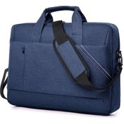 Resim Moveevo 15 İnç Laptop Çantası, Su Geçirmez Oxford Kumaşı, Çok Amaçlı, Çanta Askısı İle, İş Ve Üniversite İçin, Mavi Laptop Çantası 