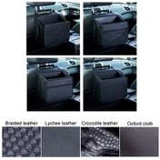 Resim Createtech Katlanır Çöp Torbası Kutusu, Dokuma Desenli H611 Model Araba Asılı Çok Fonksiyonlu 