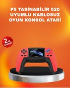Resim byzm Uzun Pil Ömürlü 520 Oyunlu P5 Retro Konsol 