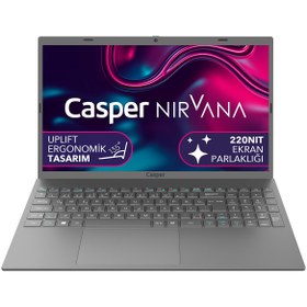 Resim CASPER Nirvana C370.4020-8D00T Intel Celeron N4020 8GB RAM 240GB SSD Windows 11 Home 