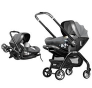 Resim Merkür Bebe Onyx 2'si 1 Arada Oto Koltuğu Bebek Arabası Gri 