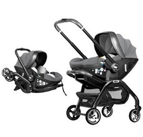 Resim Merkür Bebe Onyx 2'si 1 Arada Oto Koltuğu Bebek Arabası Gri 