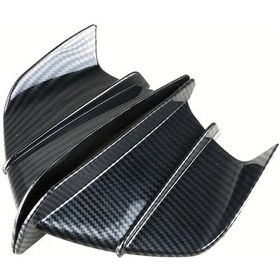 Resim Tongdashop Su Kaydırma Desenli Yamaha Suzuki Kawasaki Honda Genel Fiber Kanat Motor Aksesuarı 