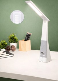 Resim Jopus Şarjlı LED Masa Lambası, 3 Renkli Işık, Telefon Standlı, Bluetooth Hoparlörlü Çocuk Ders Lambası 
