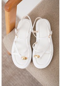 Resim Perla Günlük Ortopedik Kadın Sandalet Beyaz 