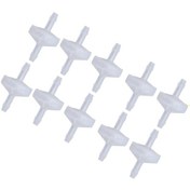 Resim Tenfowee 10 Adet Pp Plastik Tek Yönlü Kontrol Valfi, Ozon Dayanıklı, Şeffaf 3mm, Membranlı, Gaz/sıvı Geri Akışını Engeller 