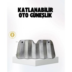 Resim AyrStore Otomobil Güneşliği – Katlanabilir Tasarım ve Süngerli Isı Yalıtımı 