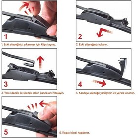 Resim Sentinel Muz Silecek Takımı Citroen C5 2001-2003 İle Uyumlu 
