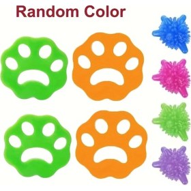 Resim Gaojunshop01 8 Adet Yeniden Kullanılabilir Evcil Hayvan Tüyü Toplayıcı Çamaşır Makinesi Ve Kurutma Makinesi 