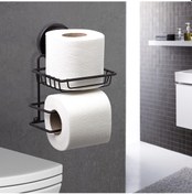 Resim Okyanus Home Magic Fix Sihirli Yapışkan Siyah Yedekli Wc Kağıtlık Siyah 