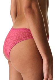 Resim Penti Fuşya Easy Lace Dantel V Model Brazilian Külot 