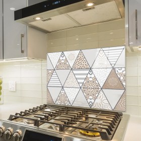 Resim Decorita Mandala Desenli | Cam Ocak Arkası Koruyucu | 49,5cm x 76cm 