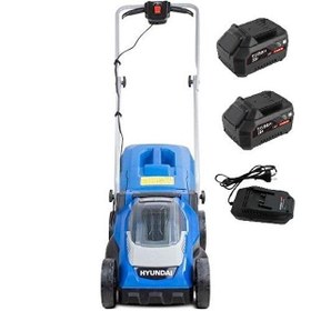 Resim Hyundai Hyundai HYM33LI 33 CM 40 V Çift Akü Ve Şarj Cihazı Dahil Çift Akülü Çim Biçme Makinesi 