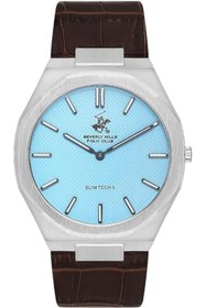 Resim Beverly Hills Polo Club Men's Analog Light Blue Dial Watch - BP3607X.302 