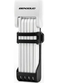 Resim Dream011 Benggud Gelişmiş Çelik Katlanır Bisiklet Kilidi - Beyaz, 6 Segment, Hızlı Açma Beyaz 