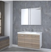 Resim Denko Terra 100 Cm Mdf Banyo Dolabı Takımı Çok Renkli 