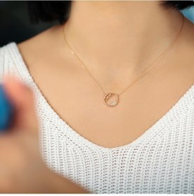 Resim Altınbaş Pırlanta Aşk Kolye N11.597 